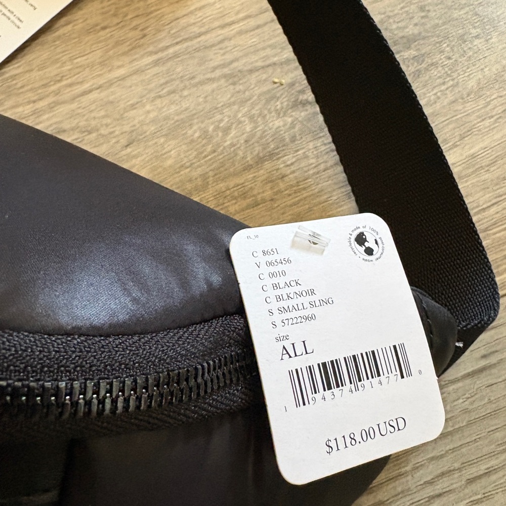 Black Leather Belt Bag Free People Caraa - Picture 5 of 6